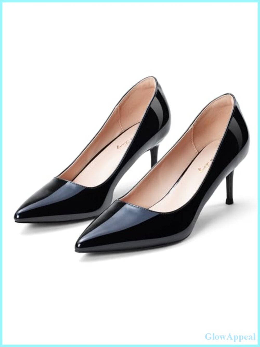 Kitten Heel Low Pumps Synthetic Pointed Toe Cushioned